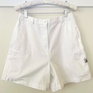 90s y2k carpenter white high waisted shorts